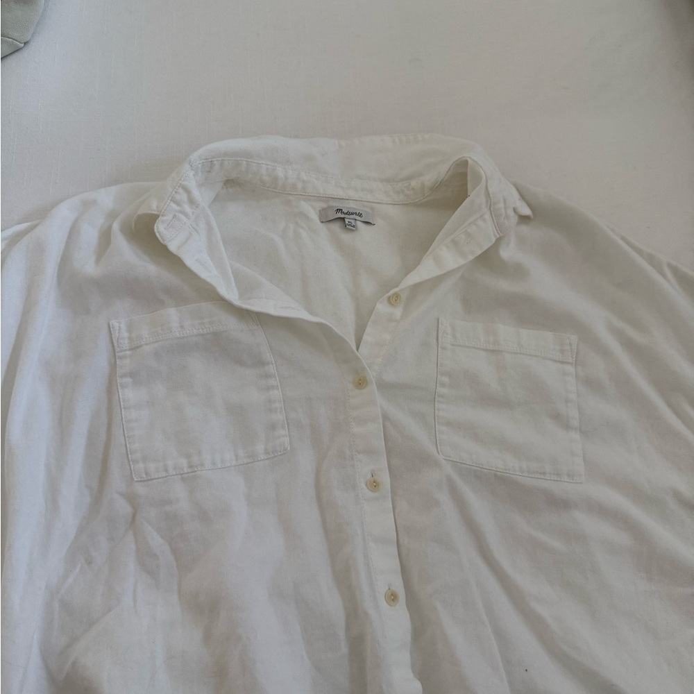 Madewell short sleeve button up NWOT